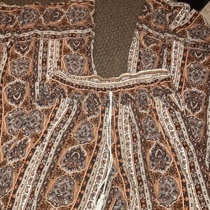 Tribal flared leggings